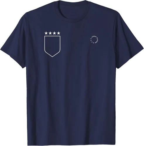Vista 2 de Megan Rapinoe - Camiseta de fútbol de 4 estrellas Only USWNT, Azul