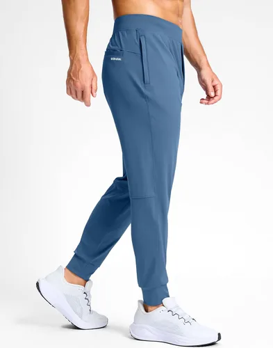 Vista 2 de G Gradual Pantalones deportivos de golf para hombre con bolsillos con cremallera, pantalones elásticos ajustados para correr, trabajo y correr