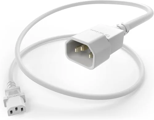 Vista 9 de UNC Cable de alimentación PDU de 3 pies C13 a C14 10amp 18AWG SJT Jacket UL listado, negro, 3 pies