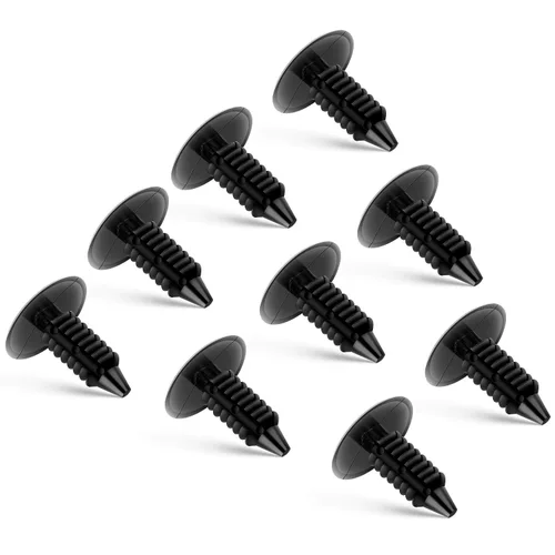 Vista 5 de GOOACC Clips de remache de nailon para guardabarros y protector de parachoques para GM, Ford y Chrysler 0.276 in, clips para carrocería