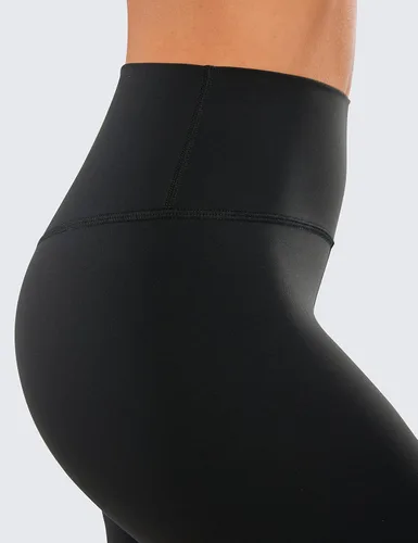 Vista 4 de CRZ YOGA Leggings capri de entrenamiento para mujer de 17 pulgadas, 21 pulgadas, 23 pulgadas, pantalones de yoga de cintura alta con control