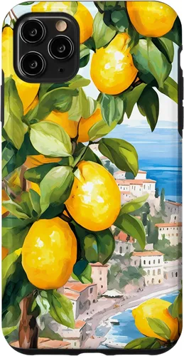 Vista 13 de iPhone 16 Costa de Amalfi con limones de Amalfi del Mar Mediterráneo