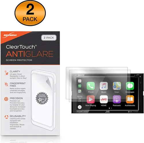 Vista 2 de BoxWave Protector de pantalla compatible con JVC KW-V850BT – ClearTouch Anti-Glare (2 unidades), antihuellas mate