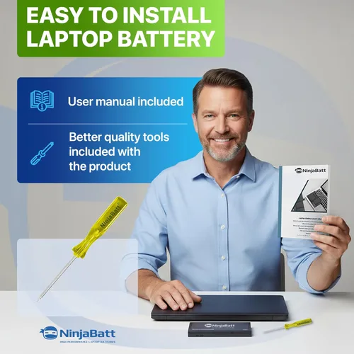 Vista 6 de Batería NinjaBatt para Dell WDX0R P69G Inspiron 15/13 5000/7000 Series 5570 5567 7579 5578 5568 7569 5579 5565 7573 7378 5378 7368 5379 5368 7375