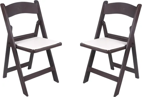 Vista 21 de BTEXPERT Silla plegable de resina con asiento acolchado de vinilo para interiores y exteriores, ligera, set para eventos en el hogar, fiestas