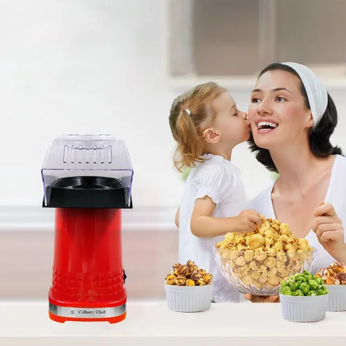 Vista 5 de CULINARY CHEF PM102-RED - Popcorn personal de aire caliente de lujo
