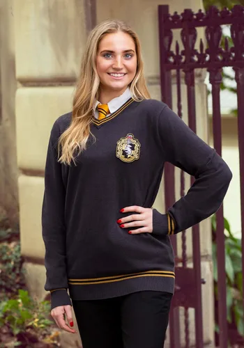 Vista 8 de Suéter de Harry Potter de uniforme Hufflepuff para adultos