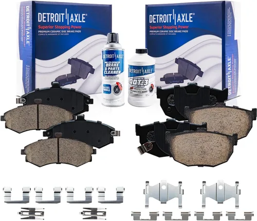 Vista 74 de Detroit Axle - Pastillas de freno traseras para Toyota Prius 2012-2015 Prius Plug-In 2017-2018 Corolla iM 2016 Sion iM 2011-2017 Lexus CT200h