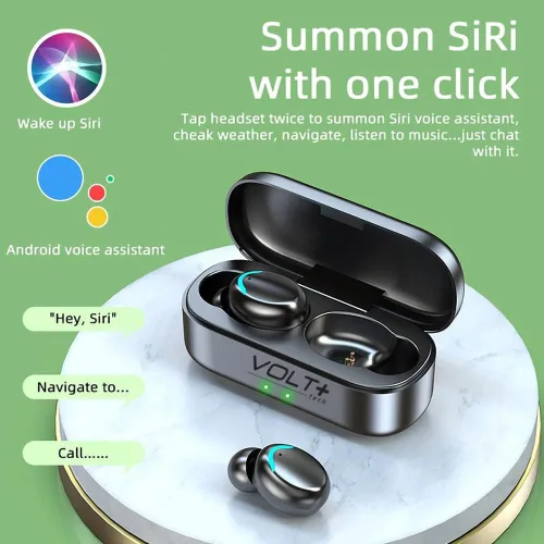 Vista 4 de Auriculares inalámbricos V5.1 de viaje delgados compatibles con tu Xiaomi Poco M3 actualizada, funda micro delgada con micrófono cuádruple 8D Bass