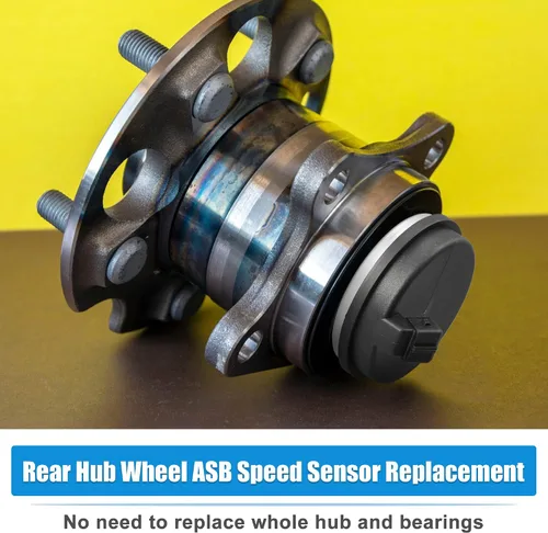 Vista 6 de X AUTOHAUX Cojinete de cubo trasero ABS Sensor de velocidad para Hyundai Veloster N Tucson Sonata W/O AWD, Kia Sportage 2WD 58980-C1100 - Tapa