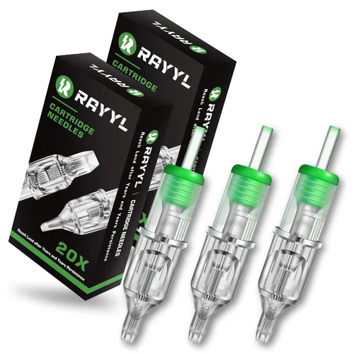 Vista 8 de Rayyl Cartucho de agujas de tatuaje 40PCS mezclado 1205RM 1207RM 1209RM 1211RM para principiantes y artistas experimentados