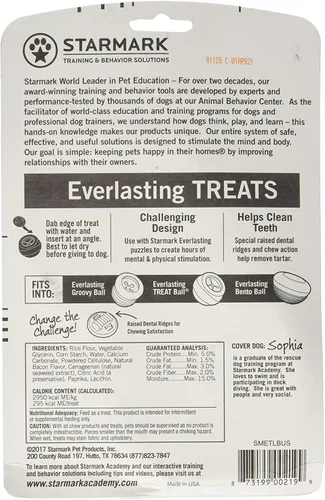 Vista 2 de StarMark Paquete de 3 masticables dentales para perros con tocino Everlasting Star Mark Everlasting
