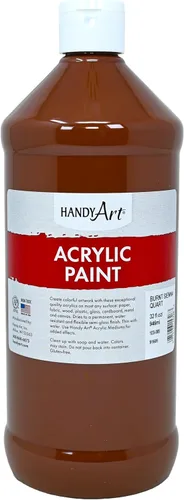 Vista 86 de Handy Art Pintura acrílica, juego de 12 colores, botellas de 16 onzas, acrílico líquido para estudiantes semibrillante, consistencia de flujo