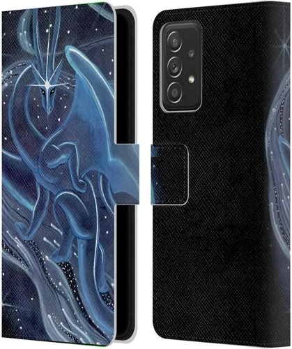 Vista 183 de Head Case Designs Officially Licensed Carla Morrow Galactic Entrancement Dragons Leather Wallet Case Compatible with Samsung Galaxy A07 4G
