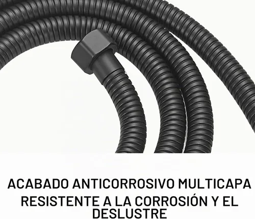 Vista 5 de RUMOSE Manguera de ducha de 59 pulgadas, manguera de extensión de cabezal de ducha de repuesto extra larga de acero inoxidable, accesorio de tubo