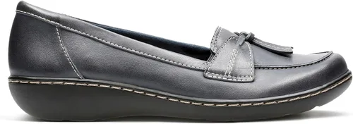 Vista 6 de Clarks Mocasines Ashland Bubble Slip On para mujer Azul marino