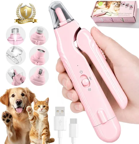 Vista 10 de Molinillo de uñas para perros 2 en 1 y cortaúñas para perros para Blanco