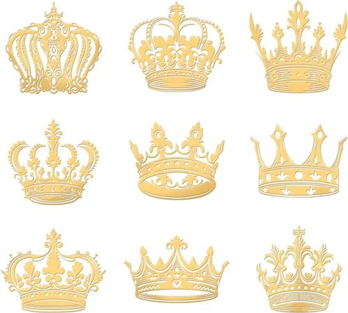 Vista 8 de OLYCRAFT 9 Piezas 1.6 x 1.6 pulgadas Calcomanías de Metal con Patrón de Ballet, Calcomanía Decorativa Autoadhesiva, Calcomanías Doradas, Calcomanía