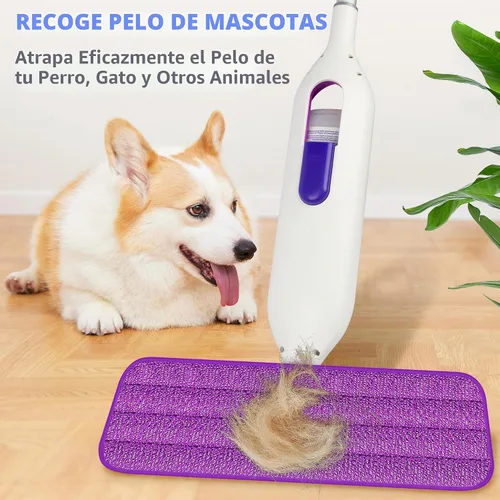 Vista 5 de Almohadillas de repuesto reutilizables para mopa Swiffer PowerMop, 15.3 x 5.1 pulgadas, paquete de 5