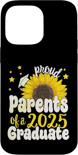 Vista 21 de iPhone 16 Parents of a 2025 Graduate 25 Senior Graduation Sunflower Case