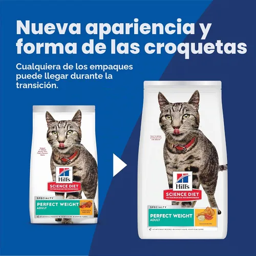 Vista 2 de Hill's Science Diet Alimento seco para gatos de peso perfecto para adultos