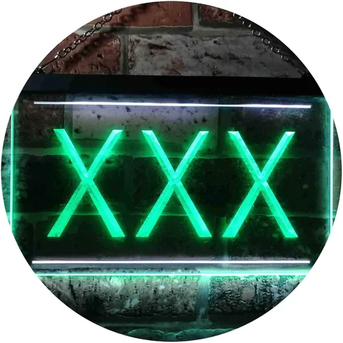 Vista 17 de ADVPRO XXX - Letrero de neón LED de doble color iluminado para adultos, color azul y rojo, 12 x 8.5 pulgadas, st6s32-i0791-br
