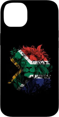 Vista 15 de South African Flag Vintage Lion South Africa Pride Leeu Case for iPhone 17