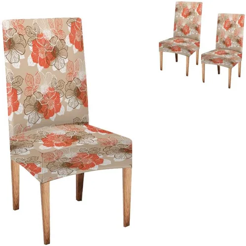 Vista 184 de CAPSCEOLL Christmas Dining Chair Covers,Snowflakes Festive Winter Pattern Stretch Chair Covers for Dining Room Set of 2 Washable Spandex Parson