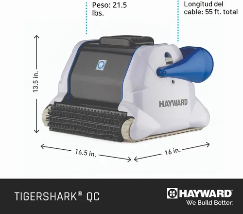 Vista 8 de Hayward Limpiador robótico de piscina TigerShark QC, robot automático