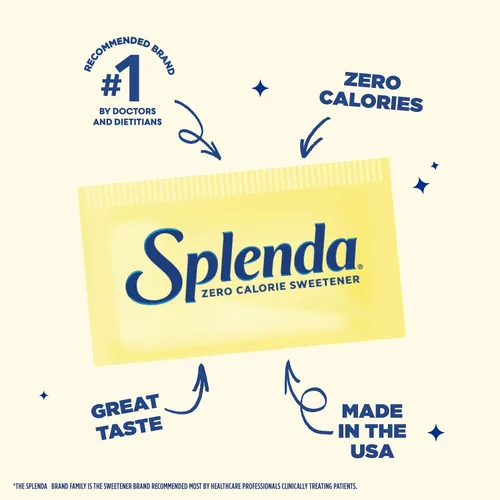 Vista 6 de SPLENDA Edulcorante cero calorías, paquetes de 50 unidades 50 paquetes originales Splenda