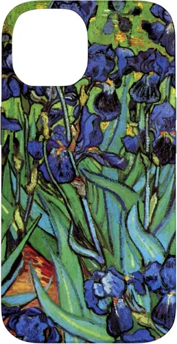 Vista 4 de Irises by Vincent Van Gogh, Flowers in a Garden - Carcasa para iPhone 17