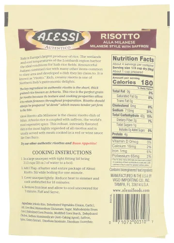 Vista 2 de Alessi Risotto estilo milanés con azafrán 8.0 onzas (paquete de 2)