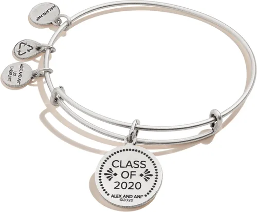 Vista 2 de Alex and Ani A20EBGRADRS Clase de 2020 Pulsera de talla única, plata rabelia (A20EBGRADRS), Metal