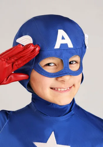Vista 5 de Disfraz Premium de Capitán América para Niño de Marvel Multicolor