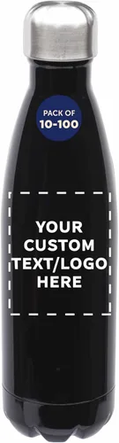 Vista 6 de DISCOUNT PROMOS Botellas de agua personalizadas Bullet Sports 26 oz Set de 10/50/100 paquete personalizado a granel promocional Fitness Drinkware
