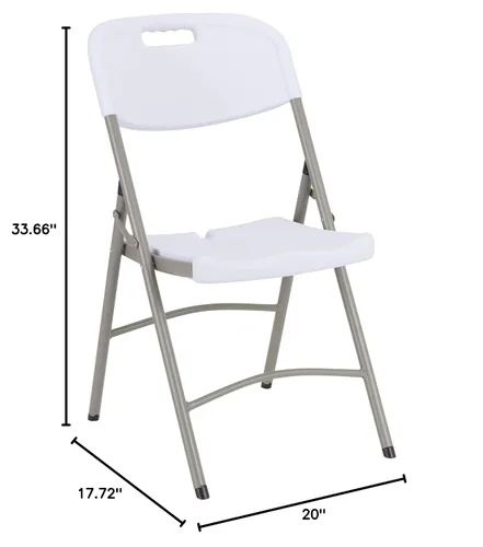 Vista 9 de Norwood Commercial Furniture - Sillas plegables de plástico moldeado por soplado para eventos de interior/exterior, sillas de eventos comerciales