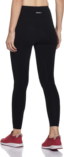Vista 2 de 2XU Medias de compresión de tiro alto para mujer con cintura plana y ancha para entrenamiento y ejercicio