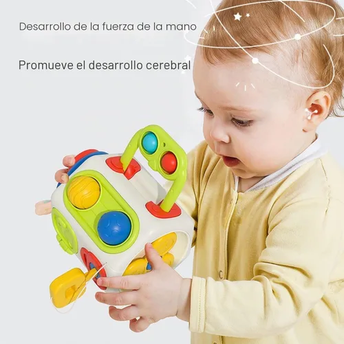 Vista 5 de Cubo de Actividades para Niños Pequeños de 1 Año, Juguetes Montessori para 1 Año - Regalos Ideales para Niños y Niñas de 1 Año - Juguetes de Viaje