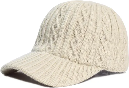 Vista 7 de FGSS Gorra de béisbol de lana de cordero para mujer, de forro polar, ajustable, para viajes