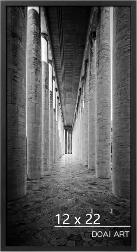 Vista 72 de DOAI ART Marco de fotos de 5x7 pulgadas, marco negro de 5x7 pulgadas para exhibición horizontal o vertical con montaje en pared y sobremesa Marco