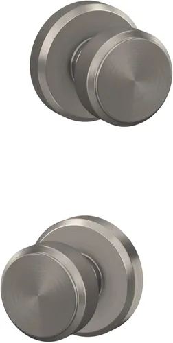 Vista 4 de SCHLAGE Pomo de bloqueo sin giro, latón antiguo (F170 ORB 609) (paquete de 2)