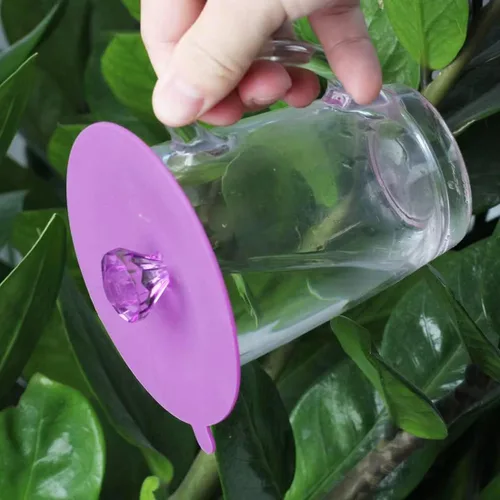 Vista 3 de IPHOX Juego de 6 fundas creativas para tazas, antipolvo, sello hermético, tapas de silicona de grado alimenticio