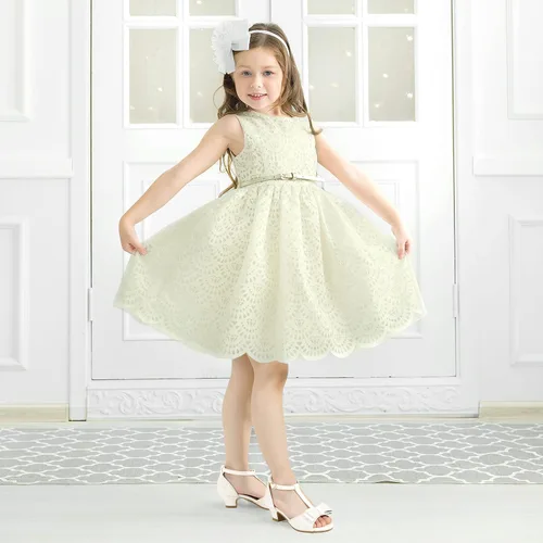 Vista 5 de PANDANINJIA Sally Girls Heels, Girls Dress Shoes Pump T Strap Open Toe Bow Rhinestone Girls Sandals for Toddler Little Kid Big Kid