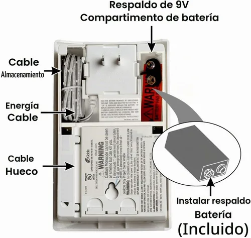 Vista 8 de Alarma contra el monóxido de carbono que se enchufa Kidde con respaldo de batería y pantalla digital., KN-COPP-3