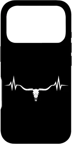 Vista 30 de Vintage Texas Longhorn Rancher Heartbeat Pulse Cattle Farmer Case for iPhone 17