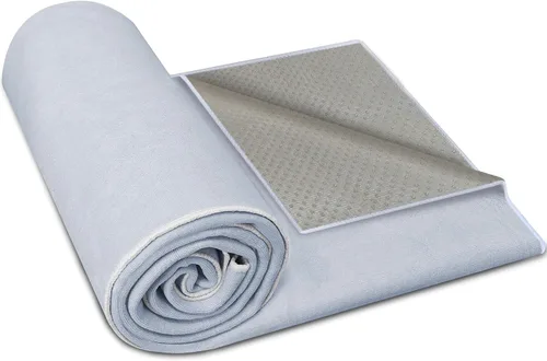 Vista 11 de Toalla de yoga caliente antideslizante, paquete de 2 toallas de yoga gruesas y suaves, absorbentes del sudor, con punto de agarre, 72 x 26 pulgadas