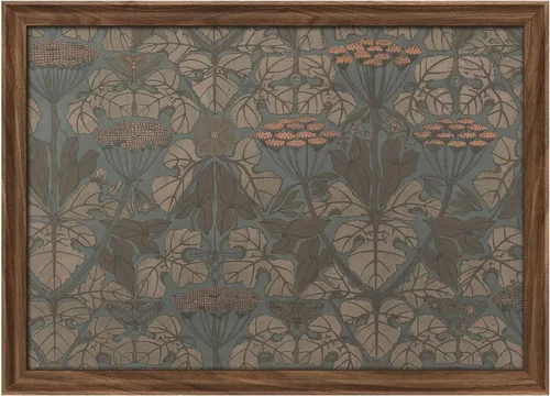 Vista 236 de MUDECOR Lienzo enmarcado prémium para pared, pinos nevados en bosque de invierno, ilustraciones modernas, arte contemporáneo, escénico, divertido