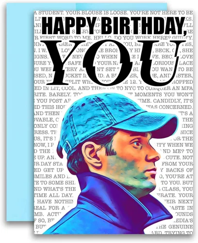 Vista 3 de You Inspired Joe Goldberg - Tarjeta de cumpleaños de 5 x 7 pulgadas con sobre