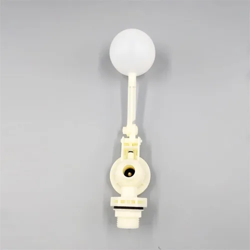 Vista 2 de Liquid Water Level Control DN15 1/2" DN20 3/4" DN25 1" BSPT Thread Plastic Float Valve Ball Tank Pool Adjustable float valve(DN15)