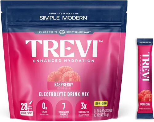 Vista 20 de TREVI Electrolytes Powder Packets, Sugar Free Hydration, Frost 20 Pack